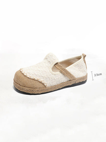 Summer Linen Cotton Flat Shoes Pa1027