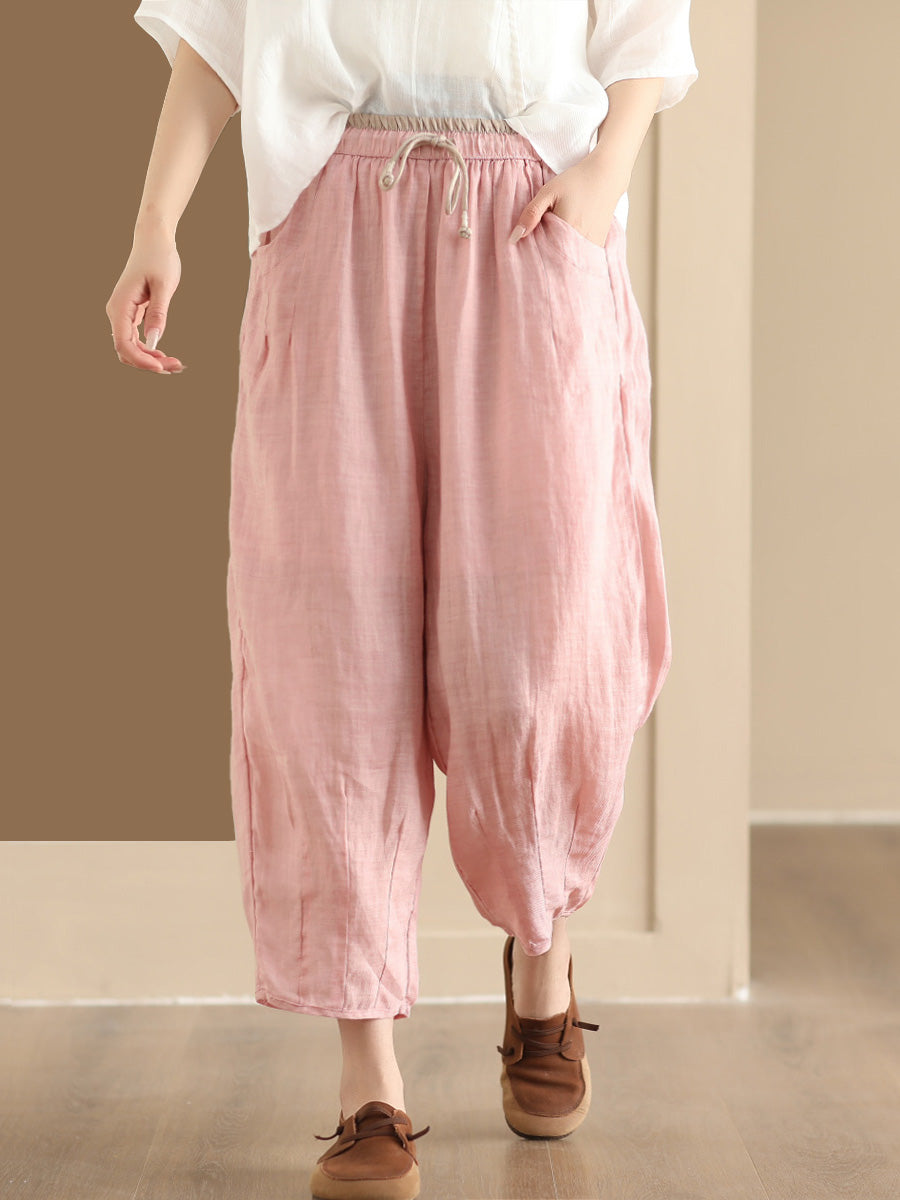 Summer Ramie Harem Pants Cx024
