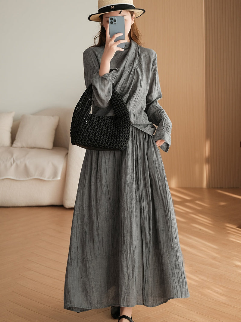 Ramie Loose Skirt Kl1030