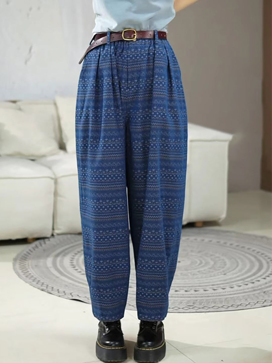 Summer Print Straight-leg Loose Pants Rr1025