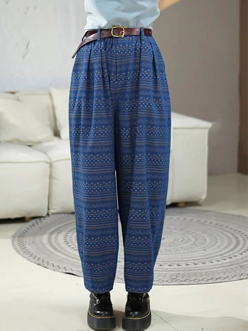 Summer Print Straight-leg Loose Pants Rr1025