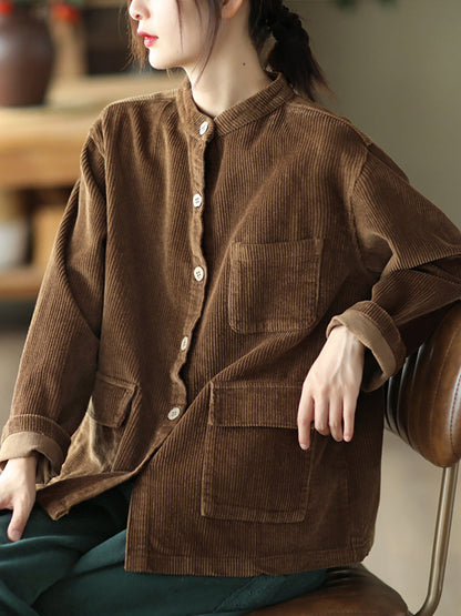 Cotton Corduroy Coat Av1045