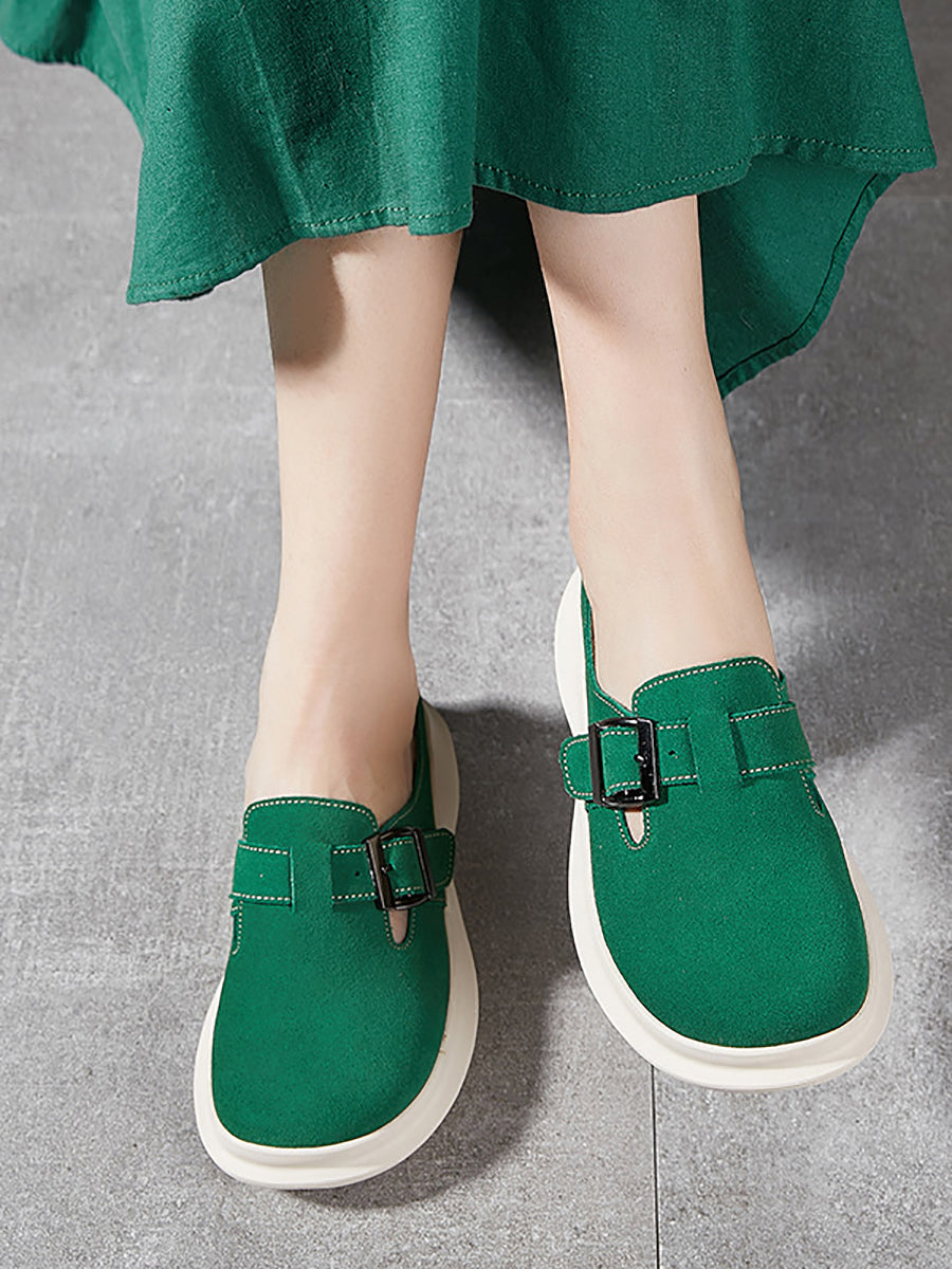Summer Suded Leather Slippers As1015