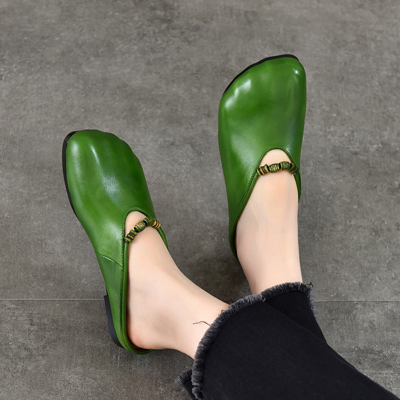 Summer Leather Soft Sandals