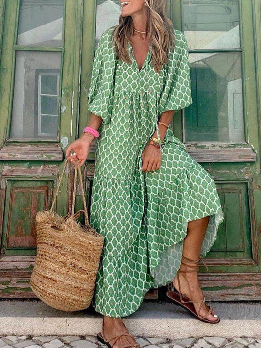 Printed Maxi Dress