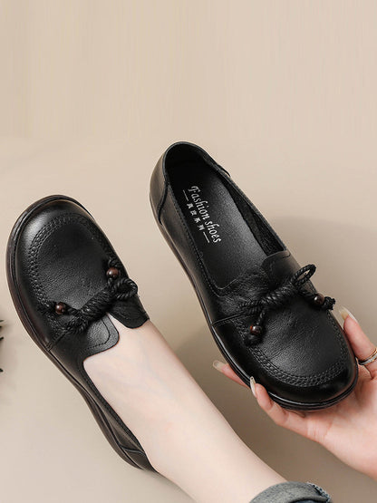Autumn Genuine Leather Platform Shoes At1037