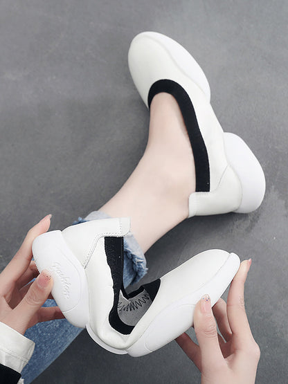 Summer Leather Low-heel Shoes Ui1017