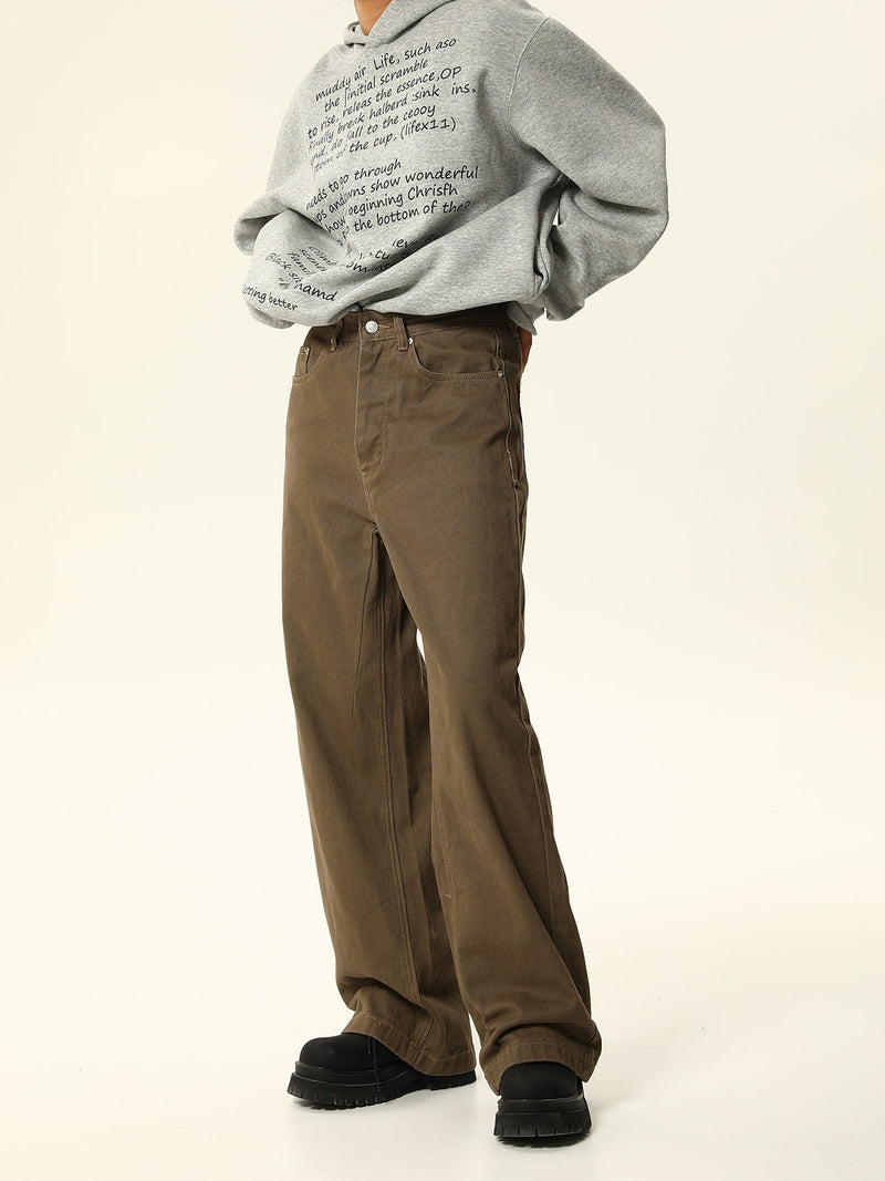 Wide-leg Workwear-style Pants