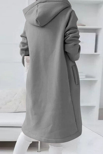 Juliana Color Zip Up Hooded Coat