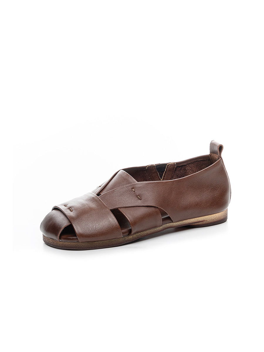 Flat Genuine Leather Sandals