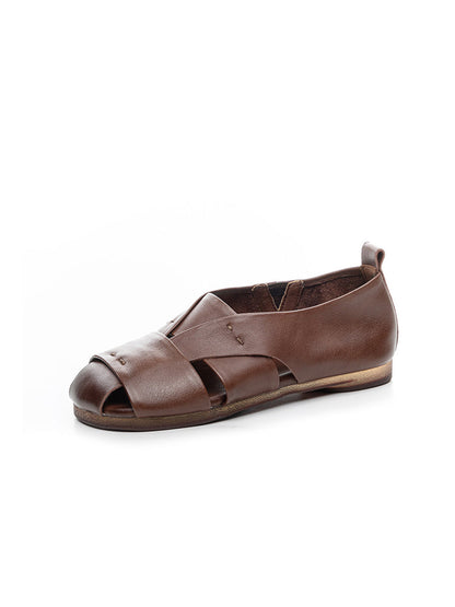 Flat Genuine Leather Sandals