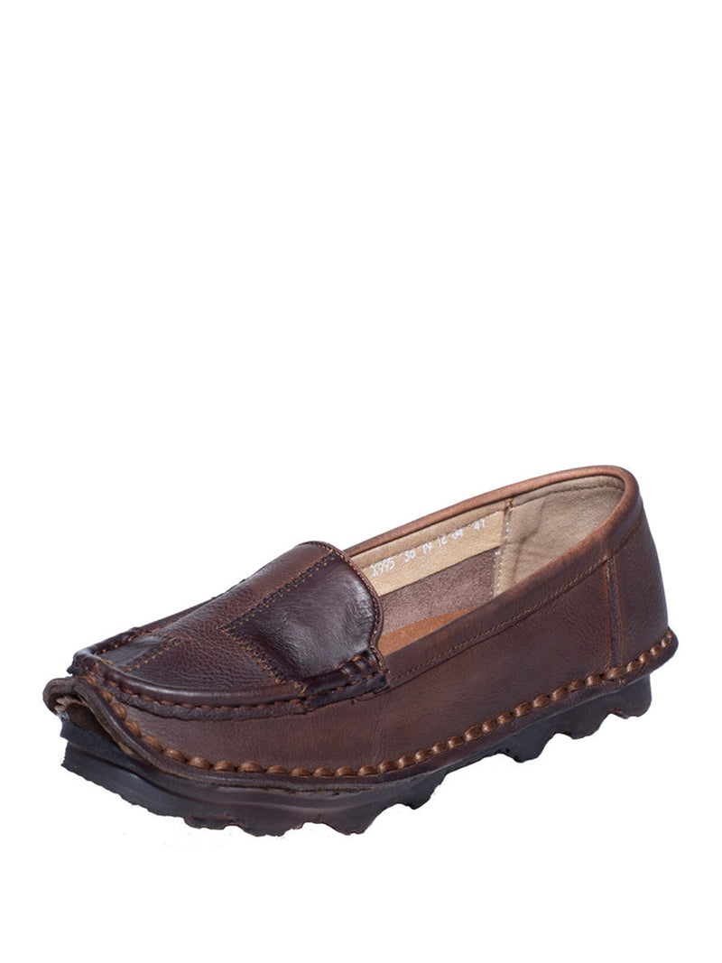 Summer Spliced Leather Shoes Pp1032