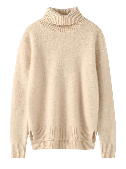 Autumn Turtleneck Soft Wool Sweater Ba1038
