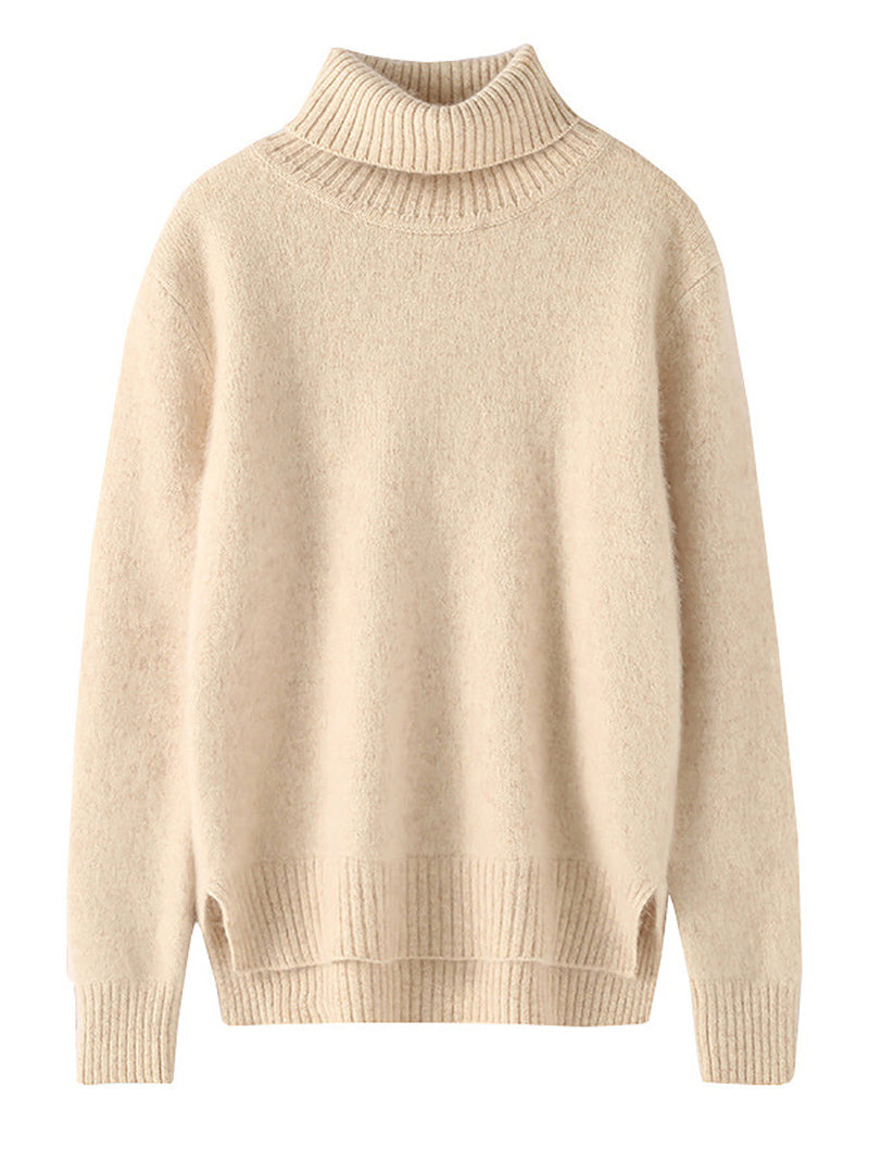 Autumn Turtleneck Soft Wool Sweater Ba1038
