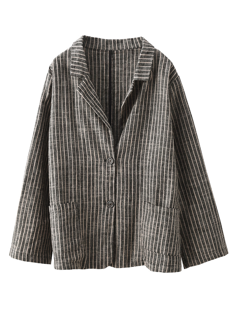 Stripe Spring Linen Shirt+pants Ii1057