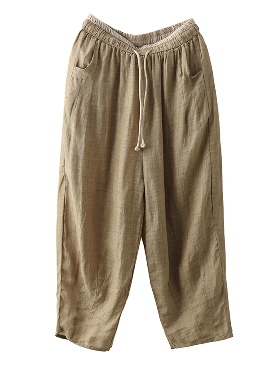 Summer Ramie Harem Pants Cx024