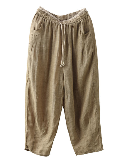 Summer Ramie Harem Pants Cx024