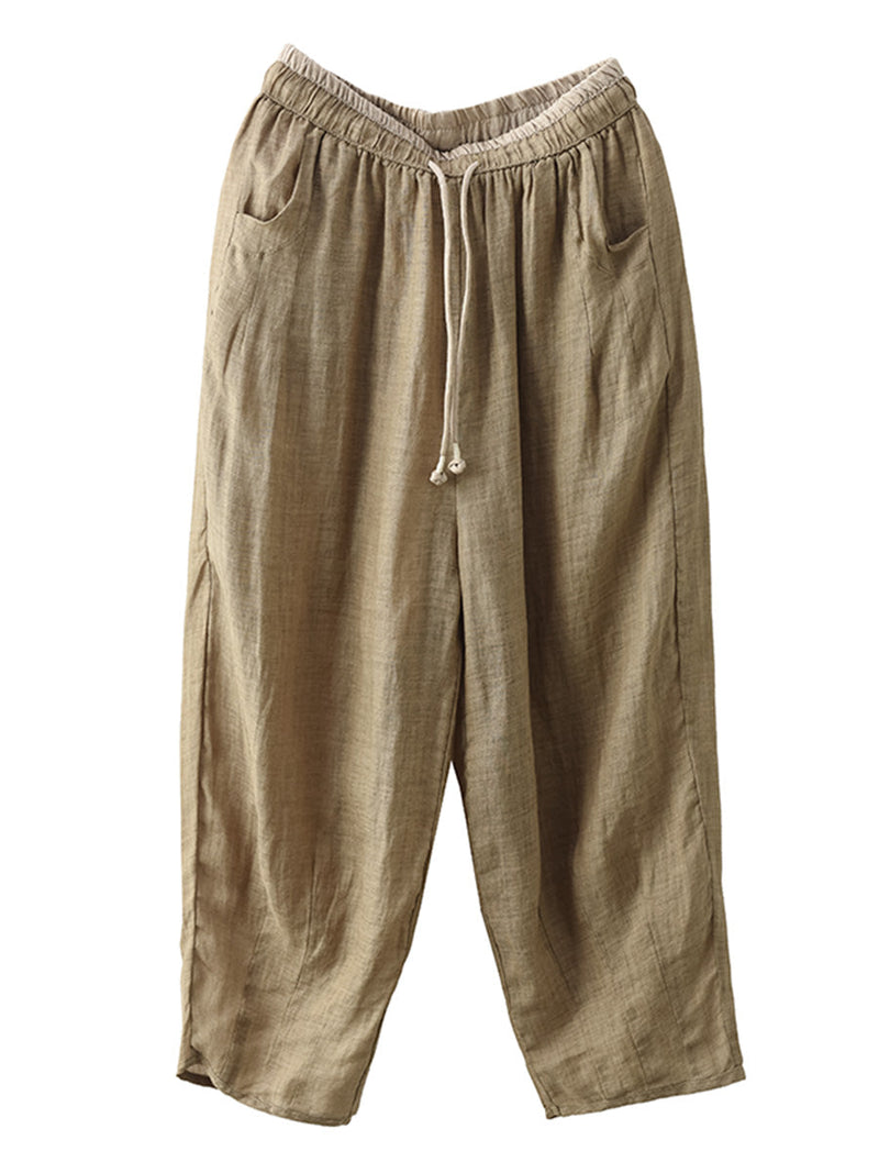 Summer Ramie Harem Pants Cx024