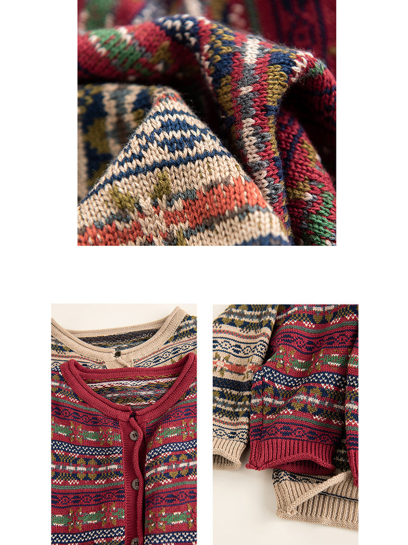 Autumn Cotton Knit Cardigan Sweater At1022