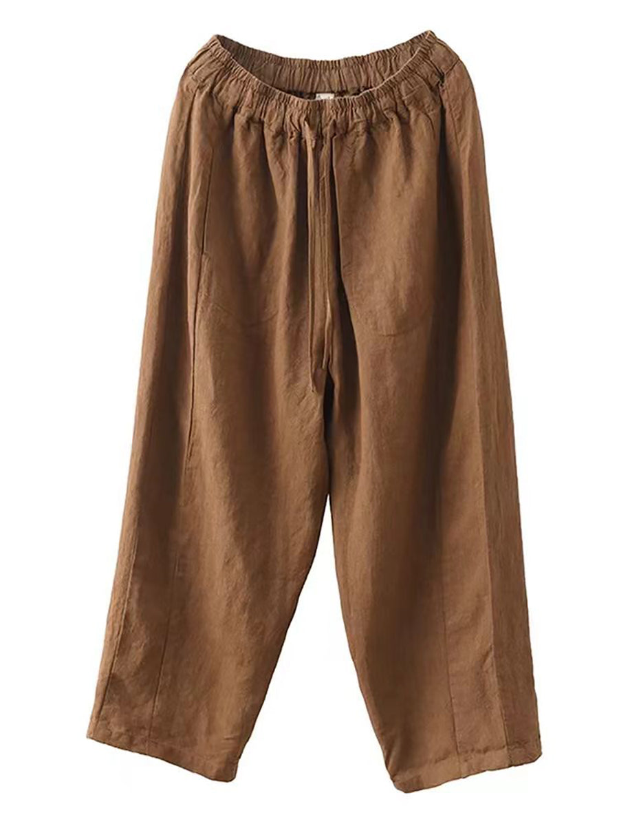 Summer Linen Loose Harem Pants Bn1006