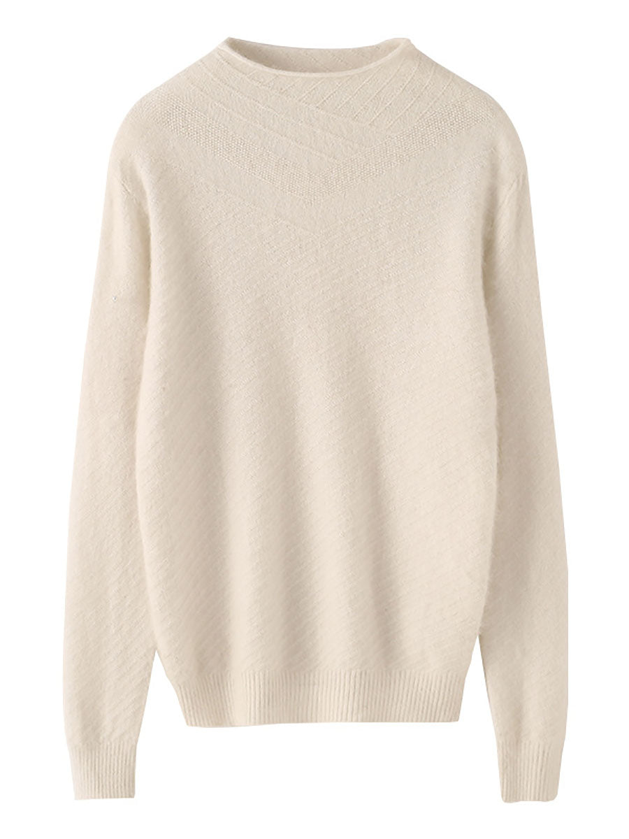 Autumn Half Turtleneck Wool Warm Knit Sweater Av1008