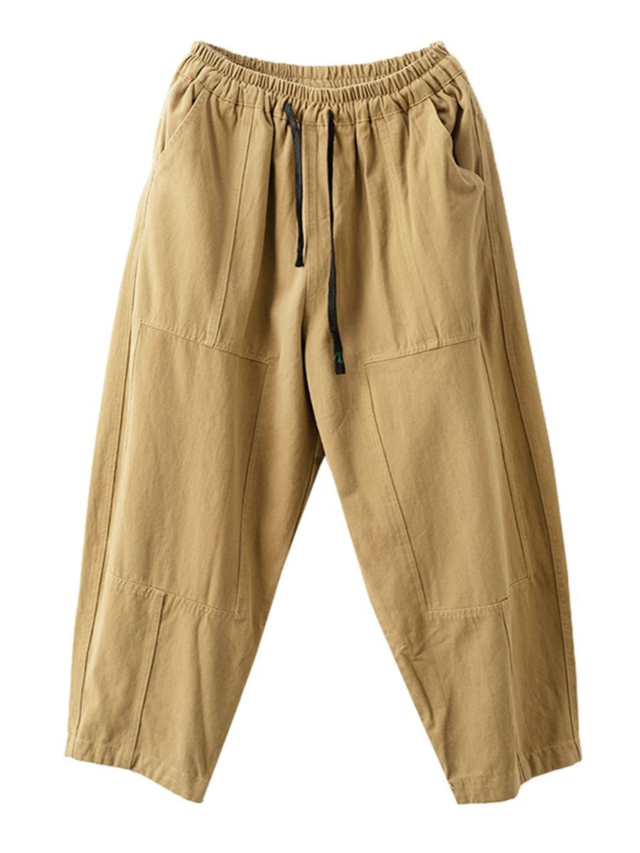 Autumn Spliced Pocket Harem Pants Ai1030