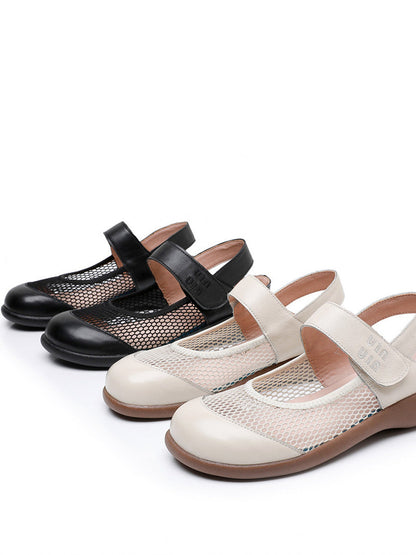 Summer Leather Low Heel Sandals As1057