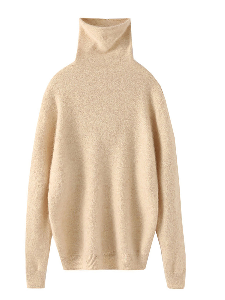 Autumn Turtleneck Wool Soft Warm Knit Sweater Av1029