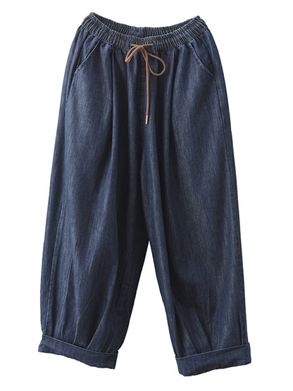 Summer Denim Loose Harem Pants Fd003