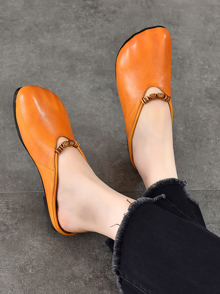 Summer Leather Soft Sandals