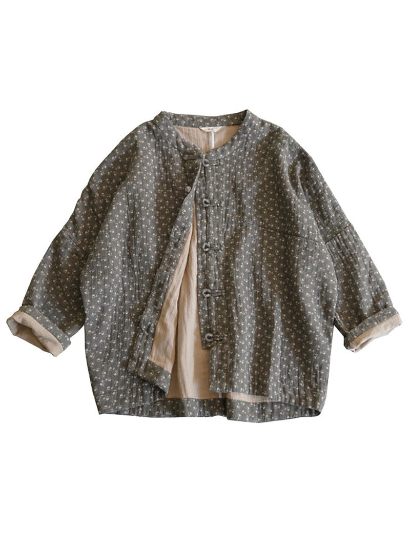 Autumn Button-up Cotton Coat As1036