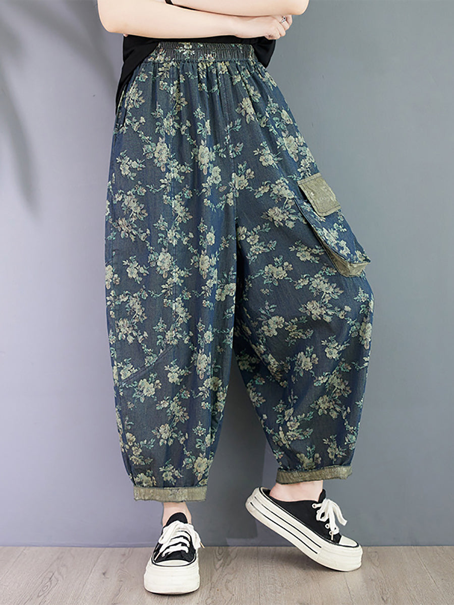 Summer Spliced Harem Pants Oo1023