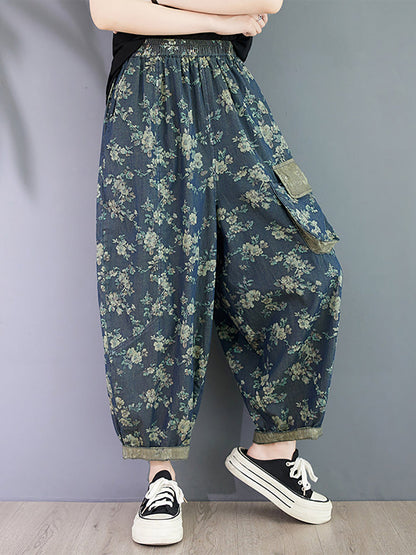 Summer Spliced Harem Pants Oo1023