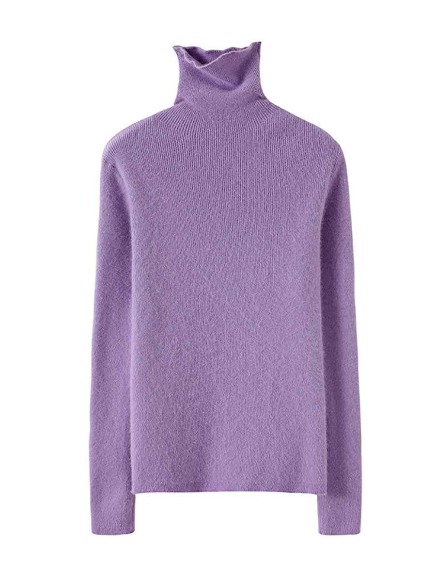 Autumn Turtleneck Wool Knit Sweater Ba1011