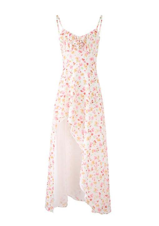 Diagonal Split Hem Maxi Dress
