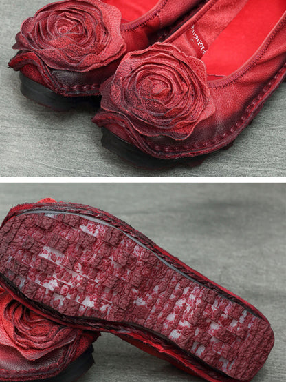 Summer Flower Leather Shoes Pp1033