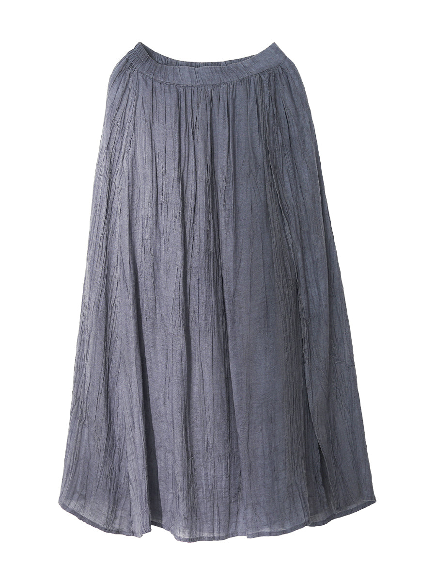 Ramie Loose Skirt Kl1030