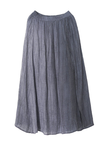 Ramie Loose Skirt Kl1030