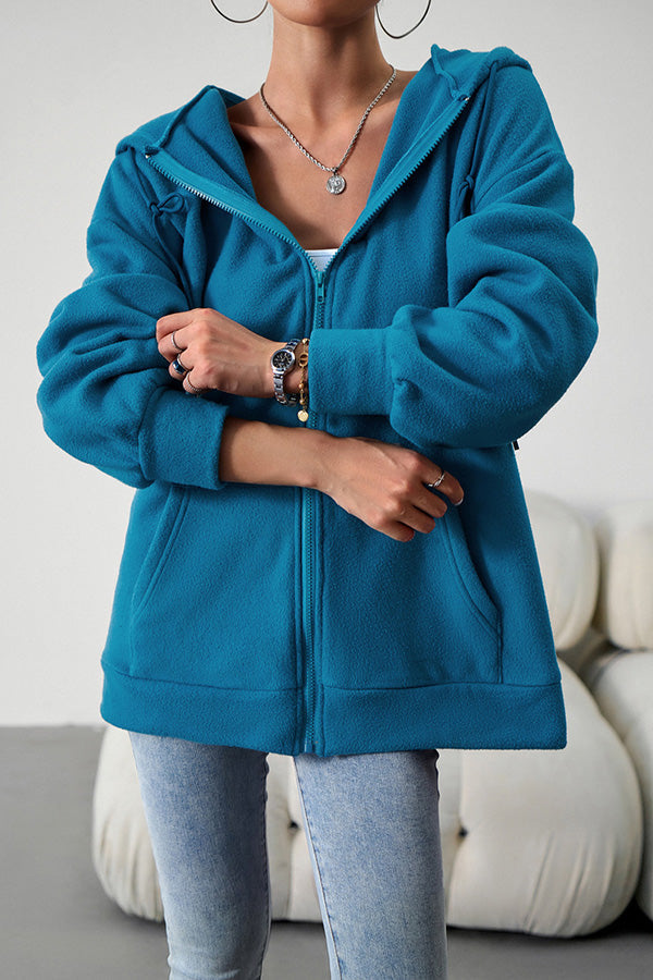 Loose Sweater Cardigan Hooded Jacket
