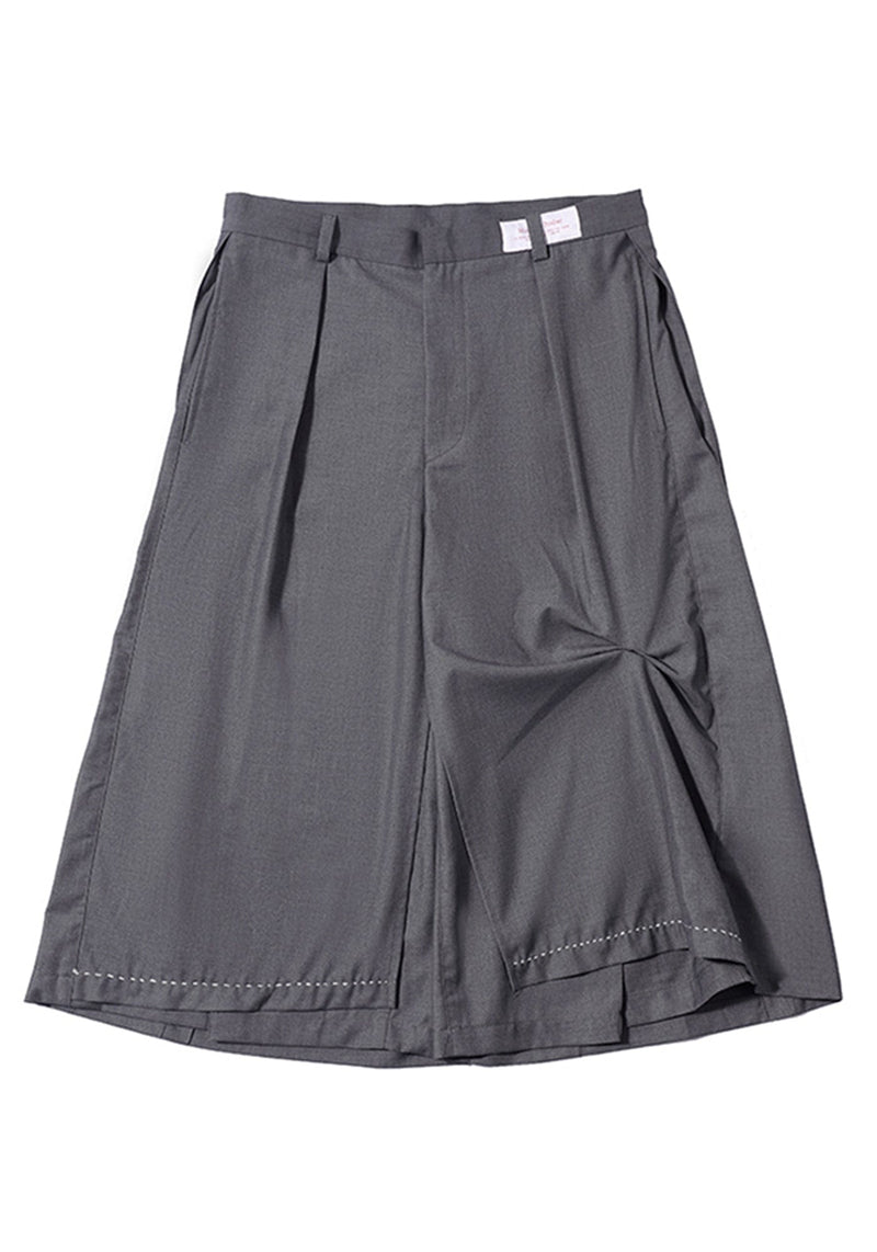 Wide-cut Contrast Shorts