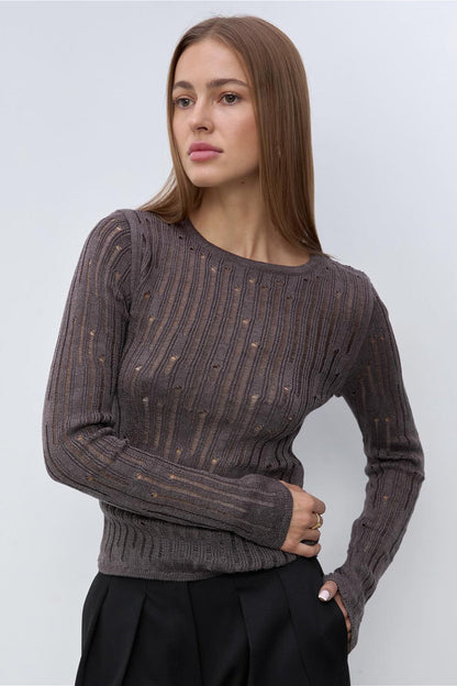 Sheer Knit Sweater