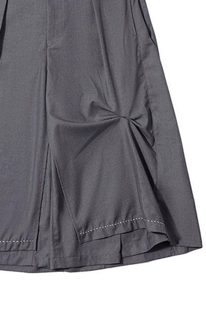 Wide-cut Contrast Shorts