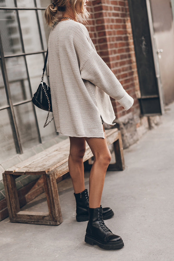 The Green Long Knitted Sweater