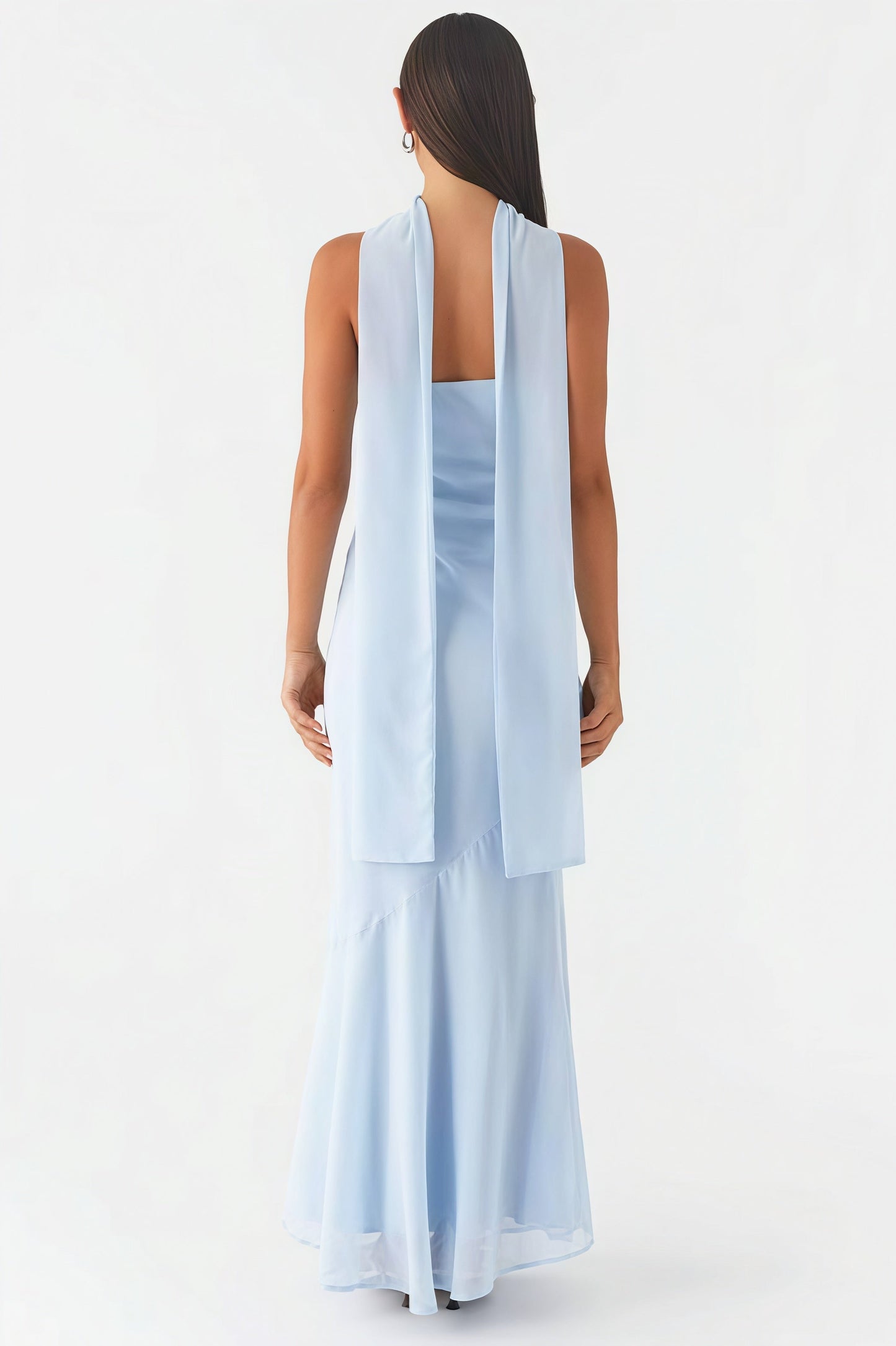 Tie Fishtail Vacation Maxi Dress