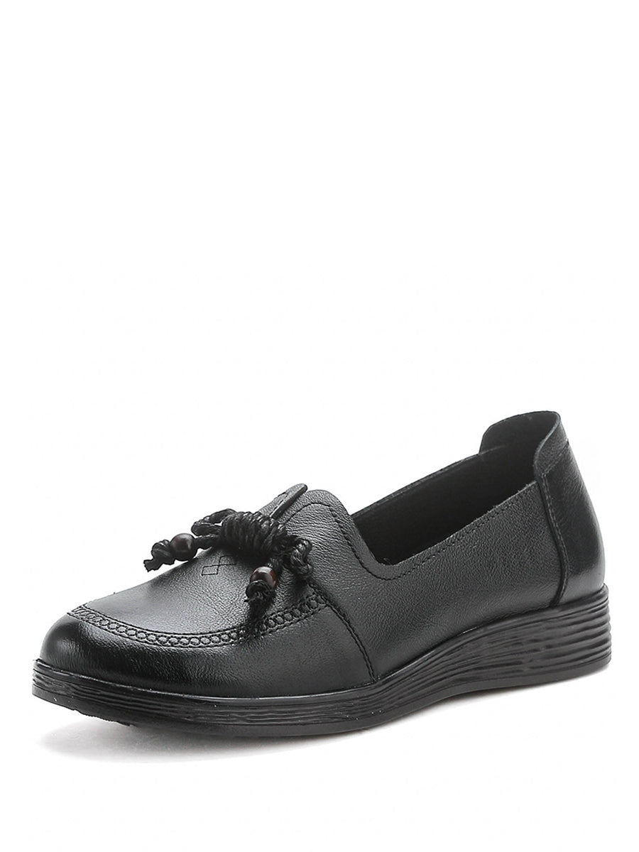 Autumn Genuine Leather Platform Shoes At1037
