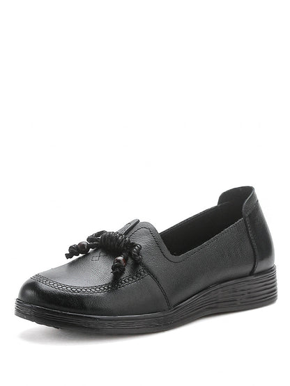 Autumn Genuine Leather Platform Shoes At1037