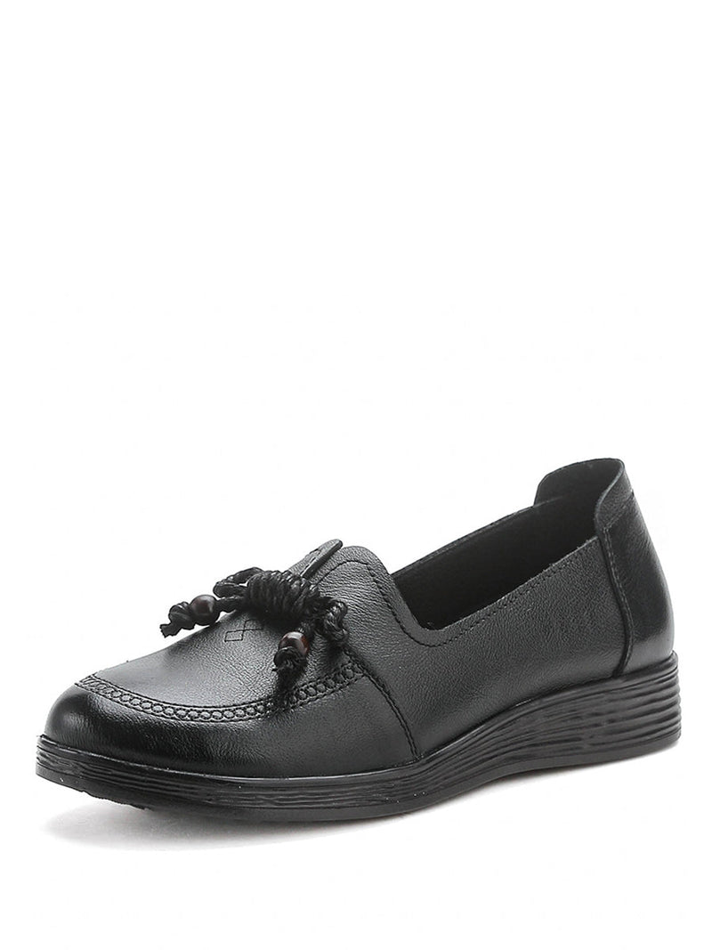 Autumn Genuine Leather Platform Shoes At1037