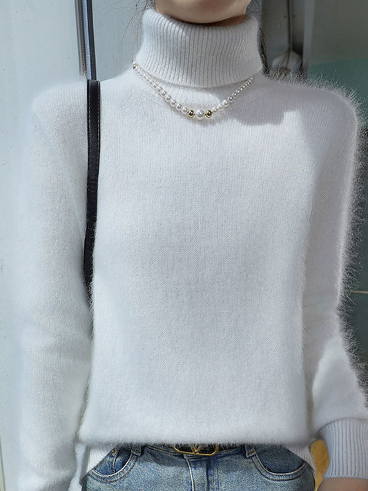 Autumn Turtleneck 100%wool Soft Sweater Ba1060