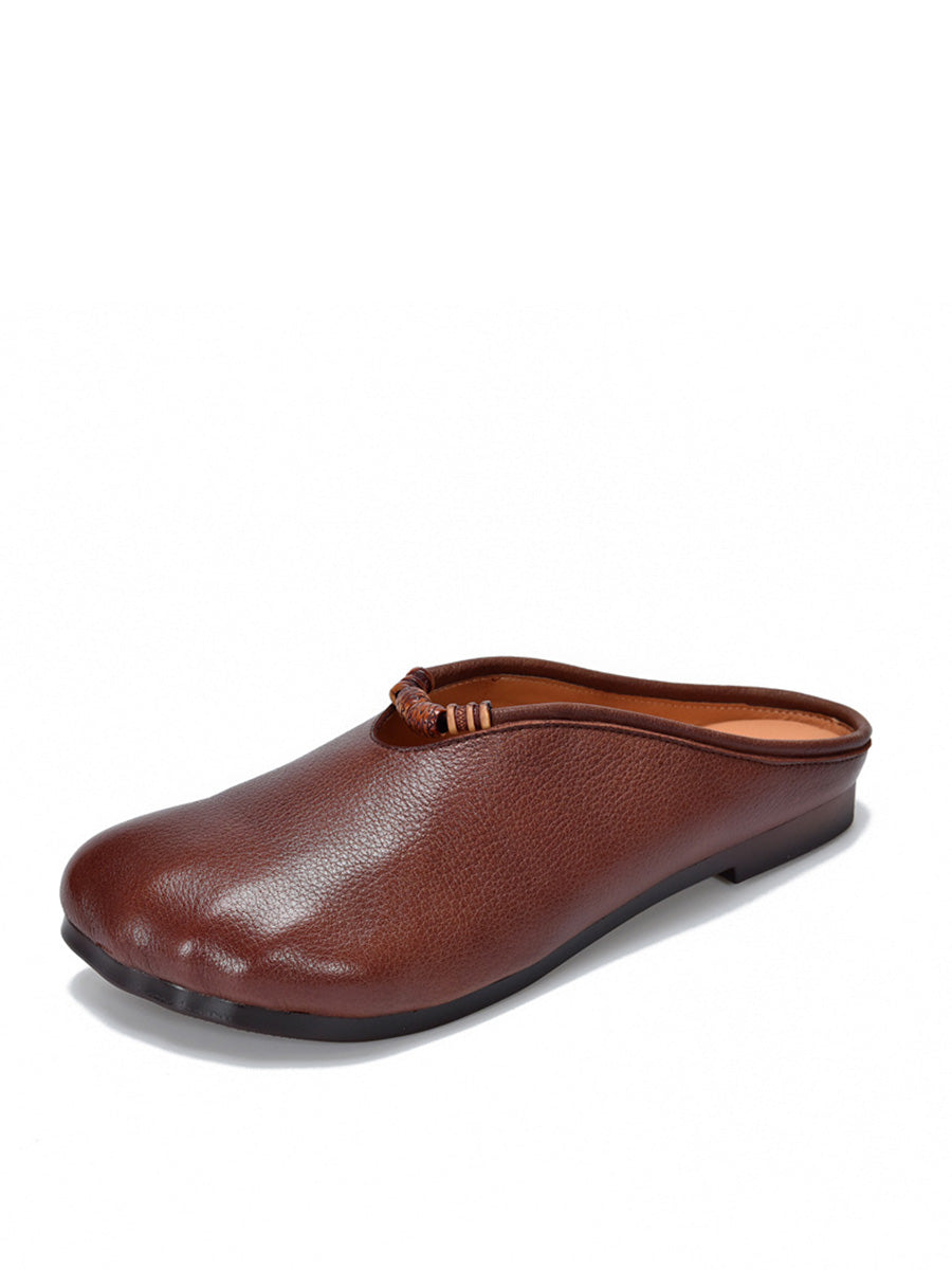 Summer Leather Soft Sandals