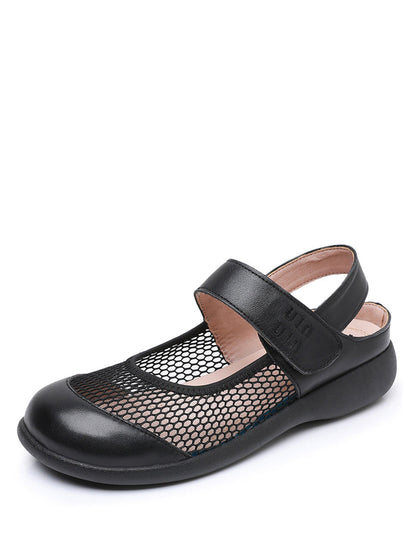 Summer Leather Low Heel Sandals As1057